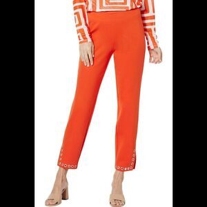 GREY by Jhoan Sebastian Grey Ponte Pant with Grommet Detail Poppy - Regular